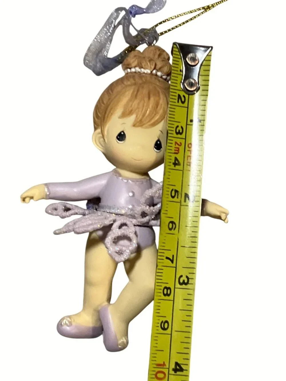 Precious Moments Purple Ballerina Ornament